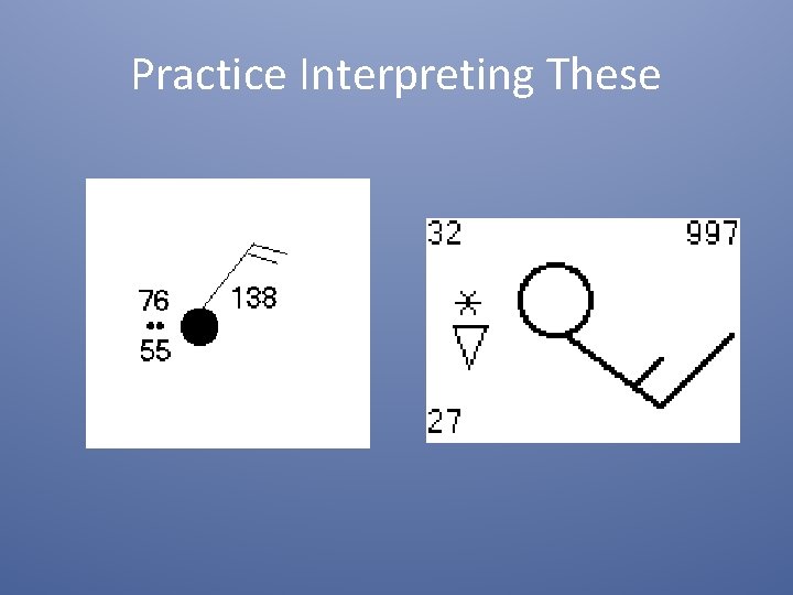 Practice Interpreting These 