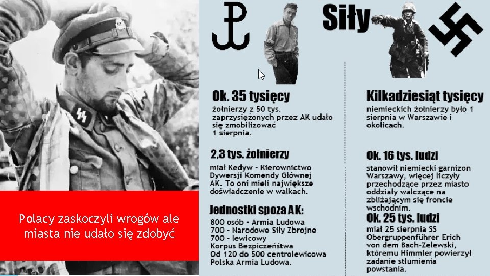 Polacy zaskoczyli wrogów ale miasta nie udało się zdobyć 