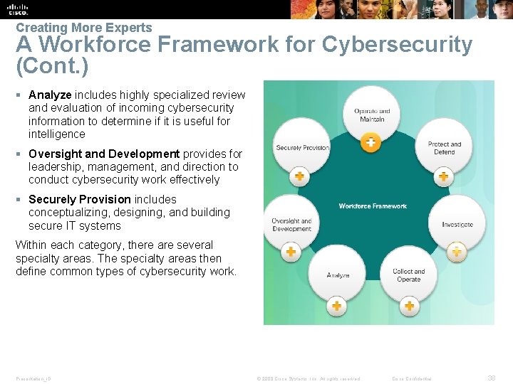 Creating More Experts A Workforce Framework for Cybersecurity (Cont. ) § Analyze includes highly