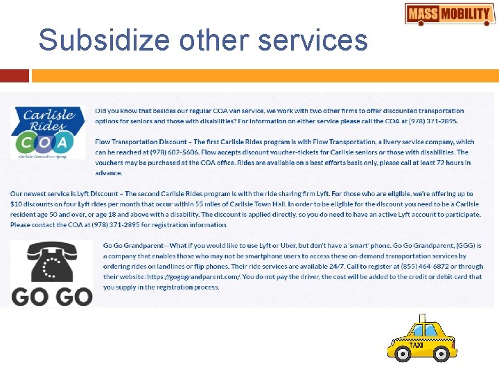 Subsidize other services 