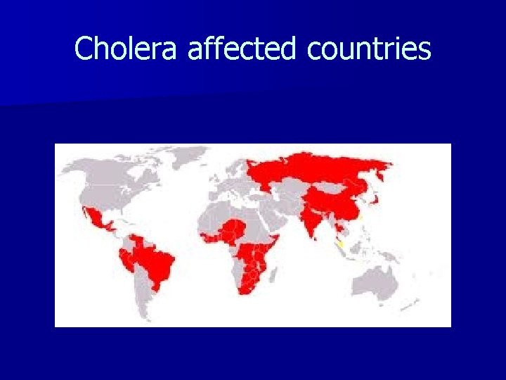 Cholera affected countries 