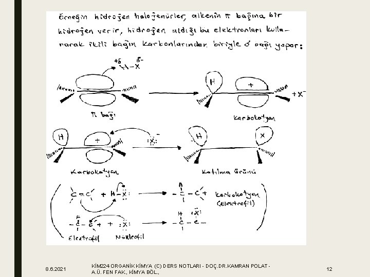 8. 6. 2021 KİM 224 ORGANİK KİMYA (C) DERS NOTLARI - DOÇ. DR. KAMRAN