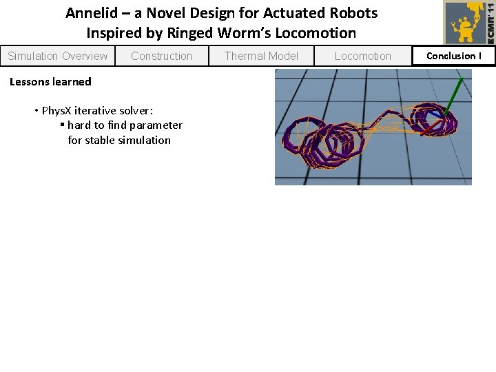 Annelid – a Novel Design for Actuated Robots Inspired by Ringed Worm’s Locomotion Simulation