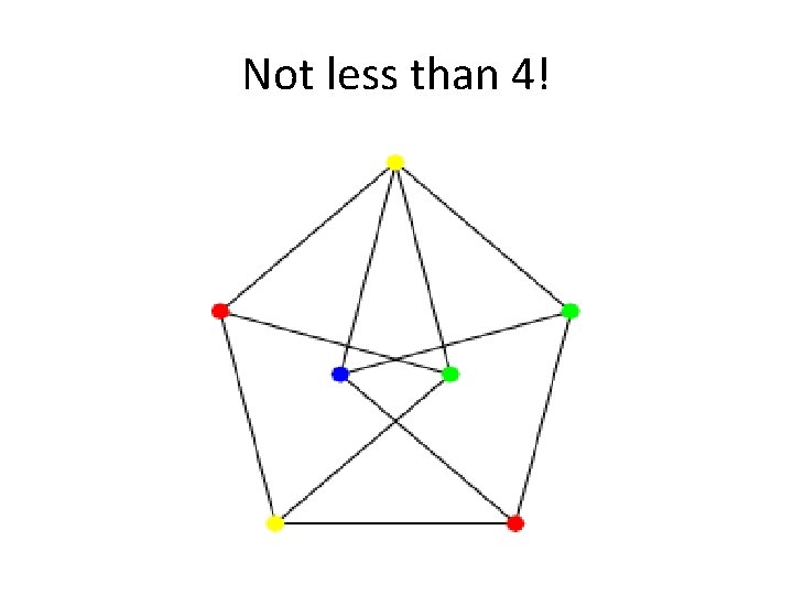 Not less than 4! 