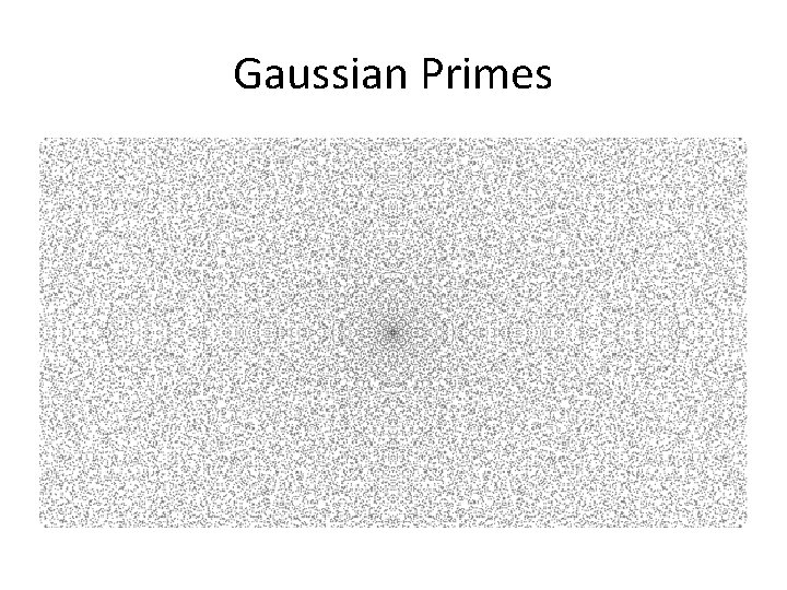 Gaussian Primes 