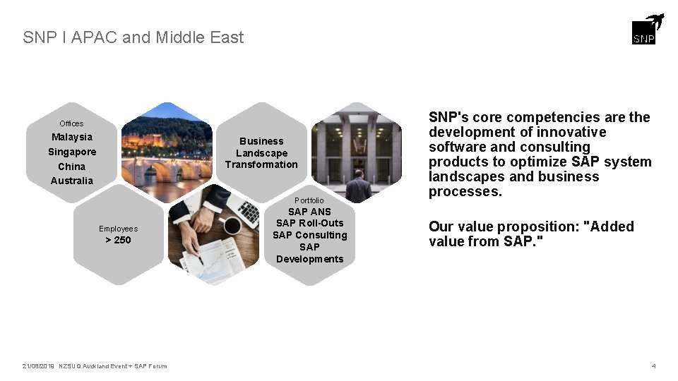 SNP I APAC and Middle East Offices Malaysia Singapore China Australia Business Landscape Transformation