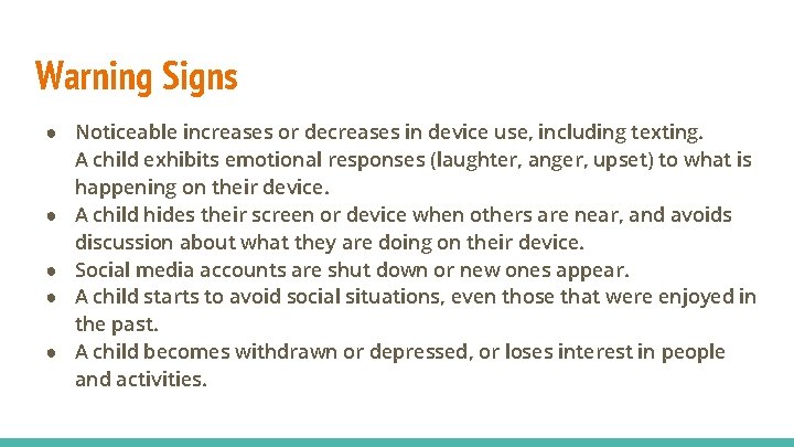 Those Symptoms That Involve Noticeable Decreases Cyberbullying Presented by Mayumi Y Douglass What Is