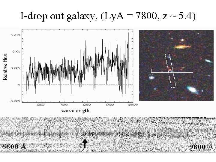 I-drop out galaxy, (Ly. A = 7800, z ~ 5. 4) 