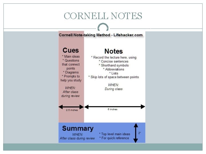 CORNELL NOTES 
