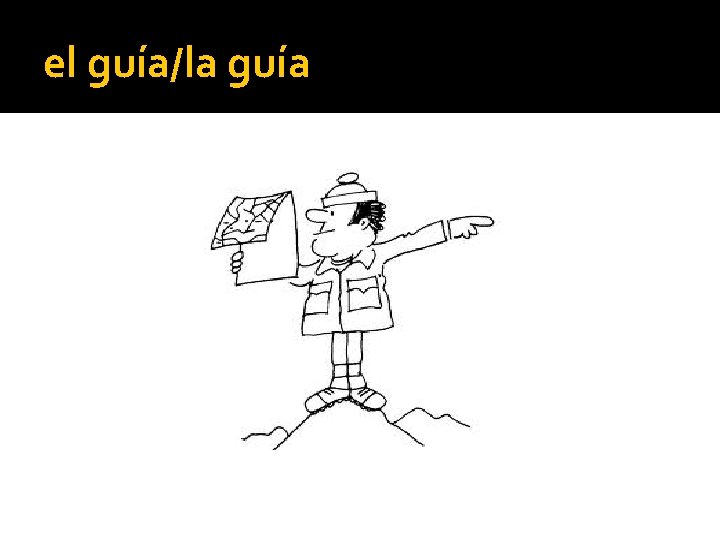 el guía/la guía 