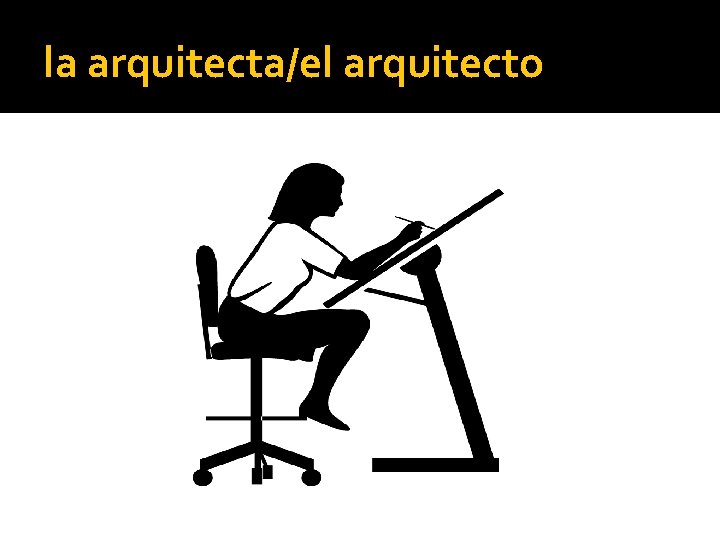 la arquitecta/el arquitecto 