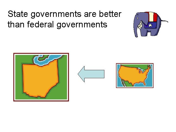 State governments are better than federal governments 