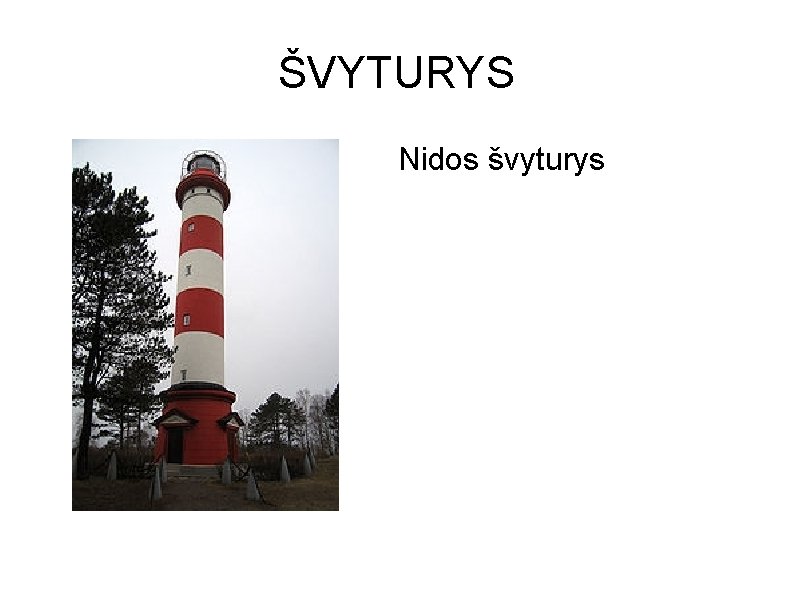 ŠVYTURYS Nidos švyturys 