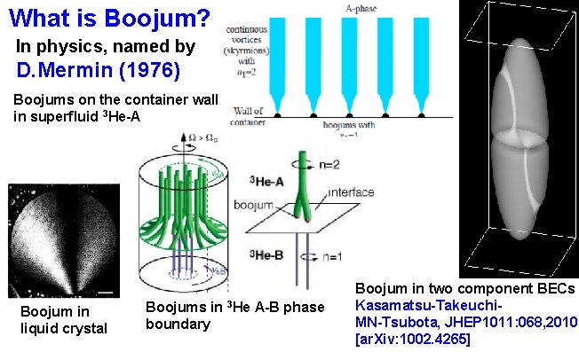 What is Boojum? In physics, named by D. Mermin (1976) Boojums on the container