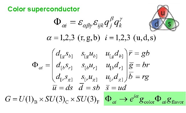 Color superconductor 