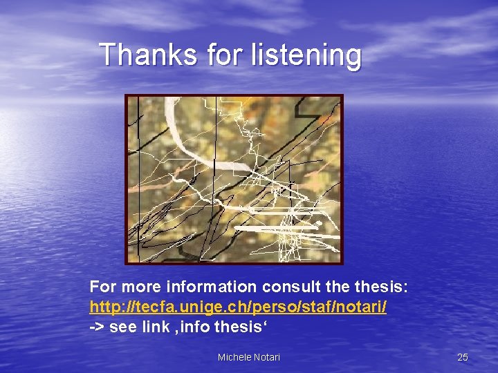 Thanks for listening For more information consult thesis: http: //tecfa. unige. ch/perso/staf/notari/ -> see