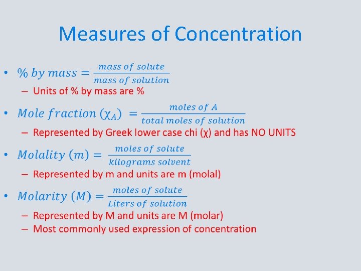 Measures of Concentration • 