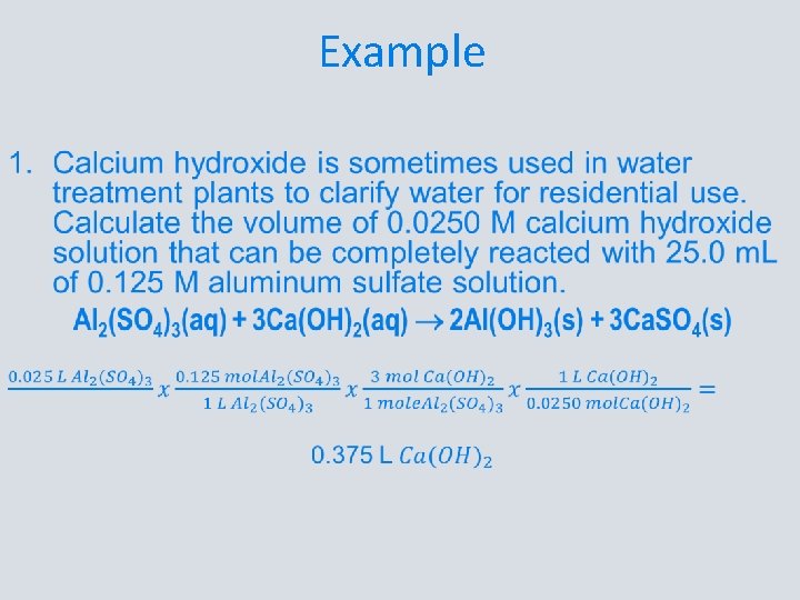 Example • 
