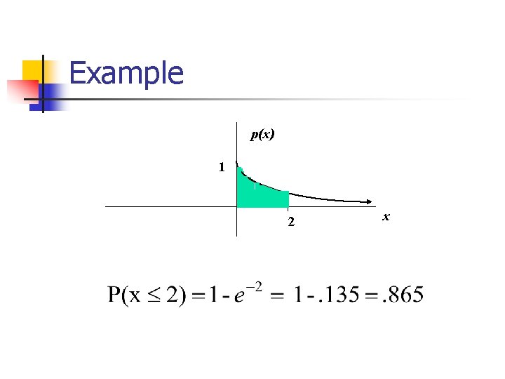 Example p(x) 1 2 x 