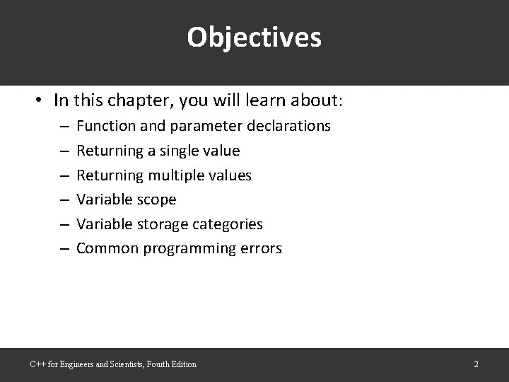 Objectives • In this chapter, you will learn about: – – – Function and Objectives • In this chapter, you will learn about: – – – Function and