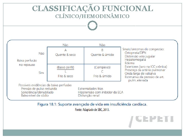 CLASSIFICAÇÃO FUNCIONAL CLÍNICO/HEMODIN MICO 