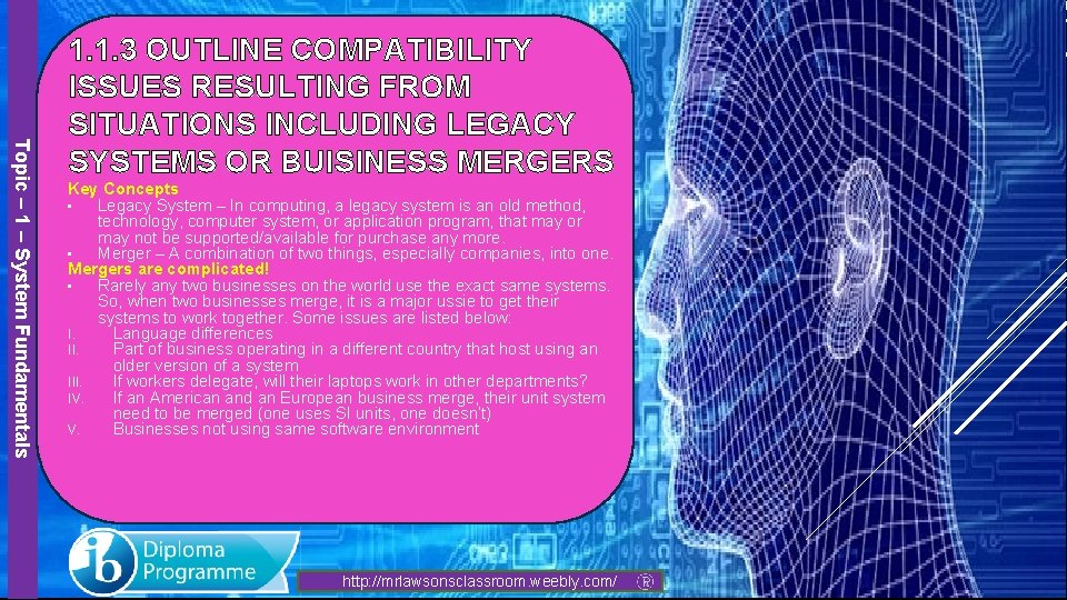 Topic – 1 – System Fundamentals 1. 1. 3 OUTLINE COMPATIBILITY ISSUES RESULTING FROM Topic – 1 – System Fundamentals 1. 1. 3 OUTLINE COMPATIBILITY ISSUES RESULTING FROM