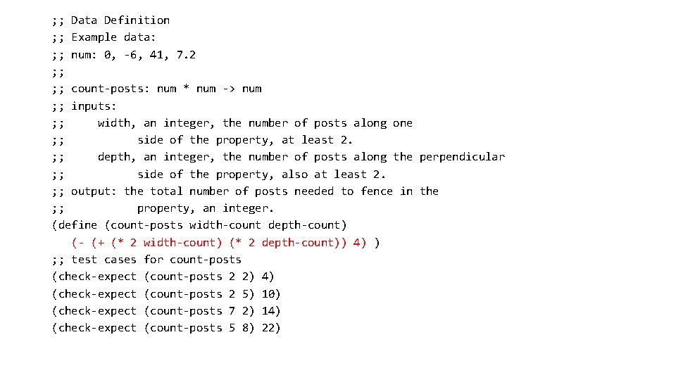 ; ; Data Definition ; ; Example data: ; ; num: 0, -6, 41, ; ; Data Definition ; ; Example data: ; ; num: 0, -6, 41,