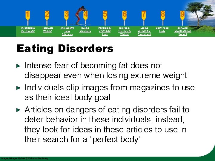 Overweight vs. Obesity Tolerable Weight The Weight Loss Dilemma Eating Disorders Physiology of Weight