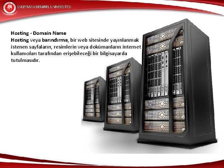 Hosting - Domain Name Hosting veya barındırma, bir web sitesinde yayınlanmak istenen sayfaların, resimlerin