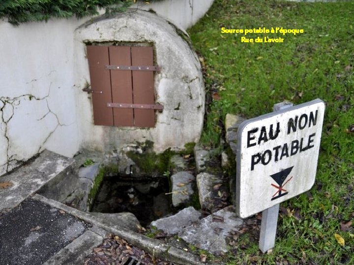 Source potable à l’époque Rue du Lavoir 