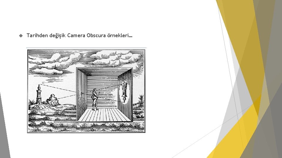  Tarihden değişik Camera Obscura örnekleri… 