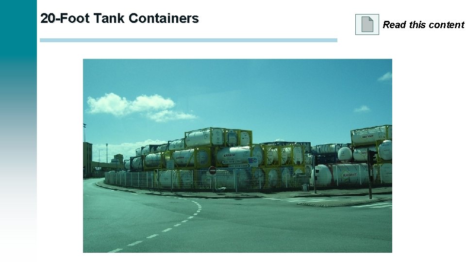 20 -Foot Tank Containers Read this content 
