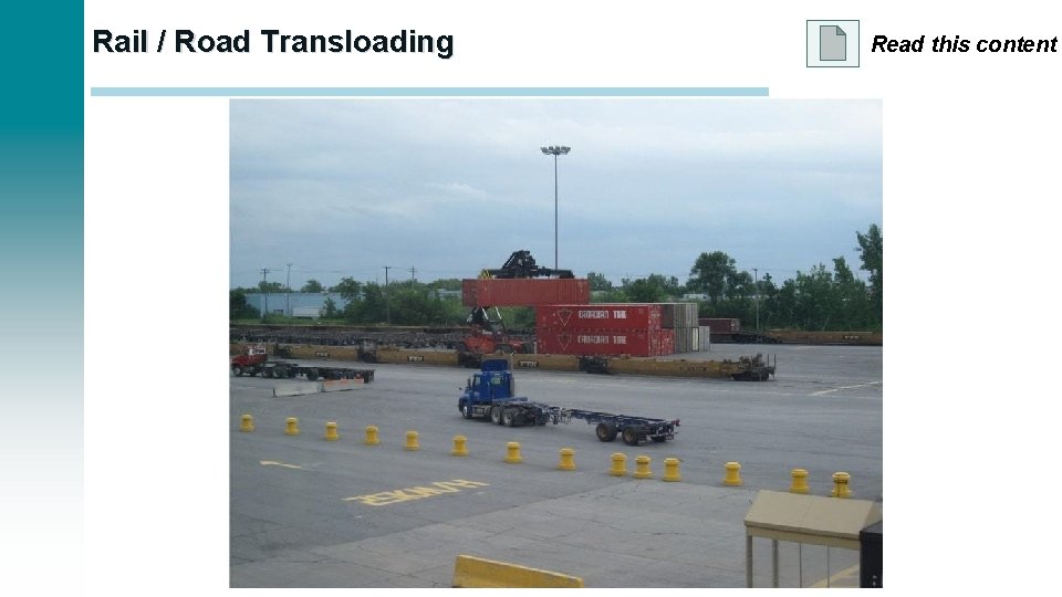 Rail / Road Transloading Read this content 