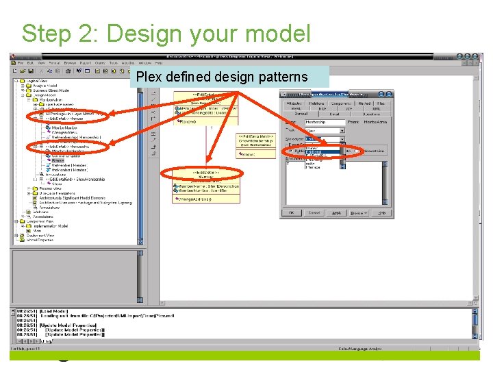 Step 2: Design your model Plex defined design patterns 