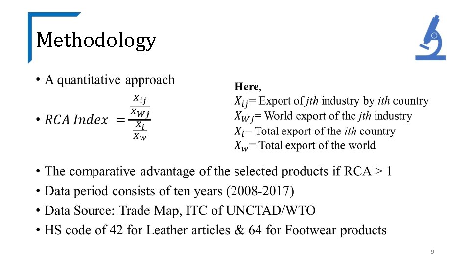 Methodology • 9 