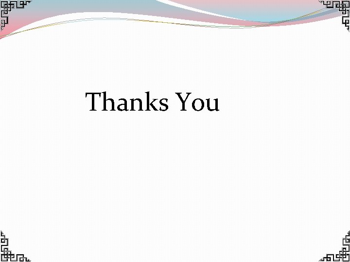 Thanks You Thanks You