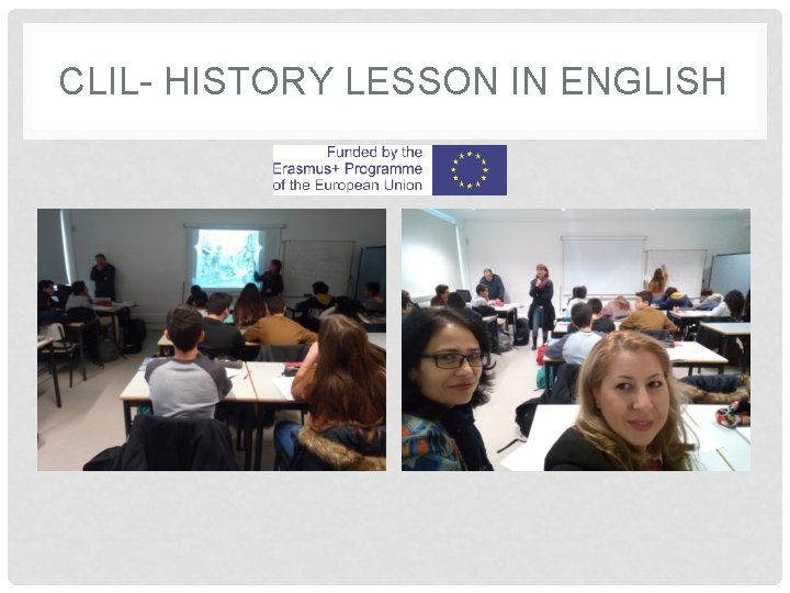 CLIL- HISTORY LESSON IN ENGLISH 