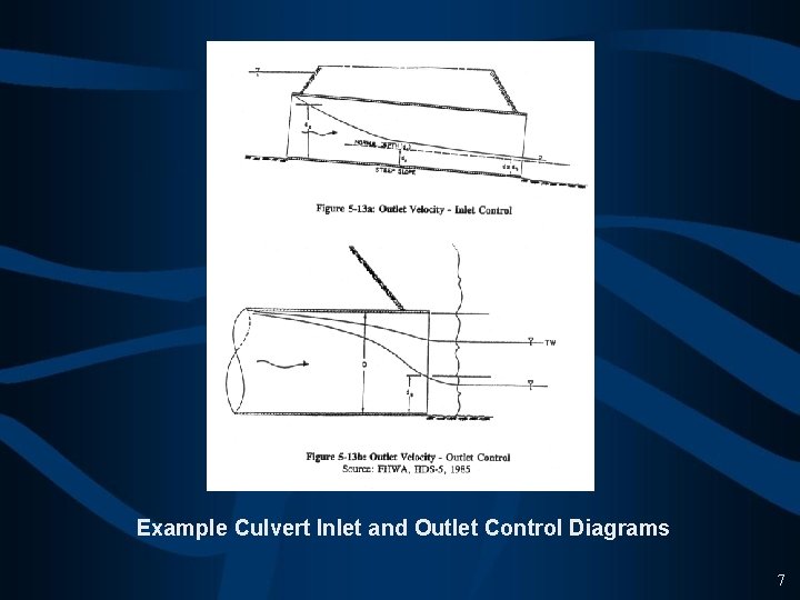 Example Culvert Inlet and Outlet Control Diagrams 7 