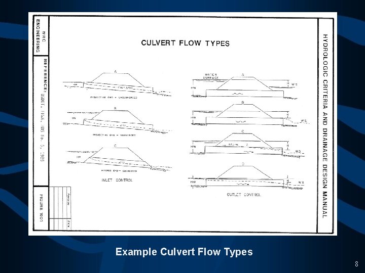 Example Culvert Flow Types 8 