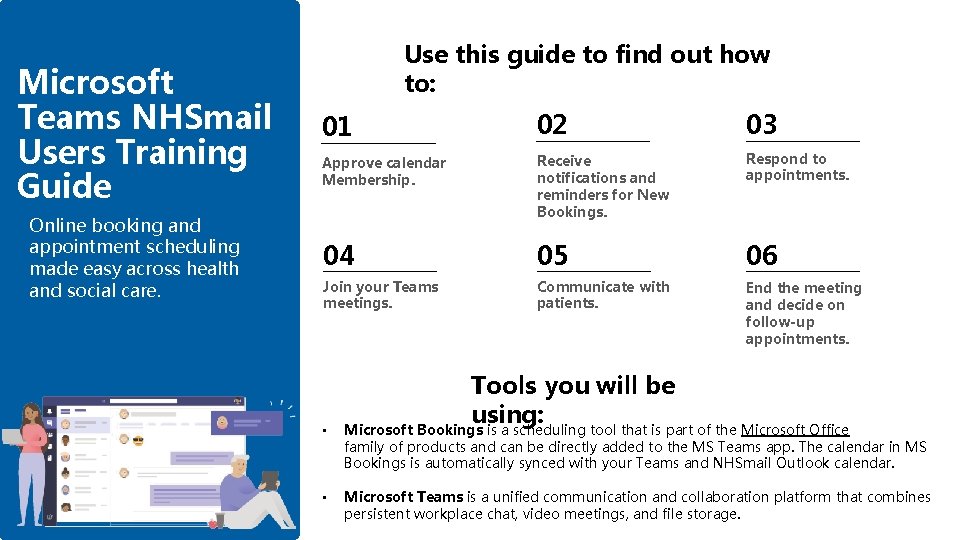 Microsoft Teams NHSmail Users Training Guide Online booking and appointment scheduling made easy across