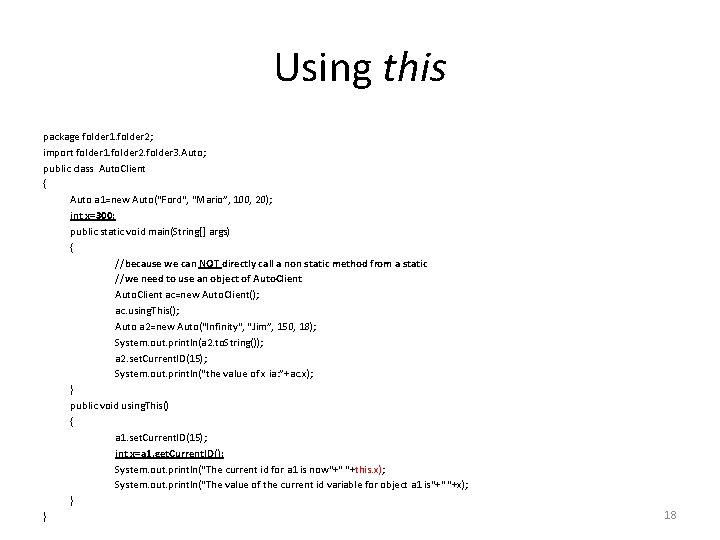 Using this package folder 1. folder 2; import folder 1. folder 2. folder 3.