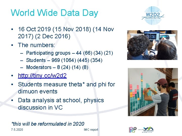 World Wide Data Day • 16 Oct 2019 (15 Nov 2018) (14 Nov 2017)