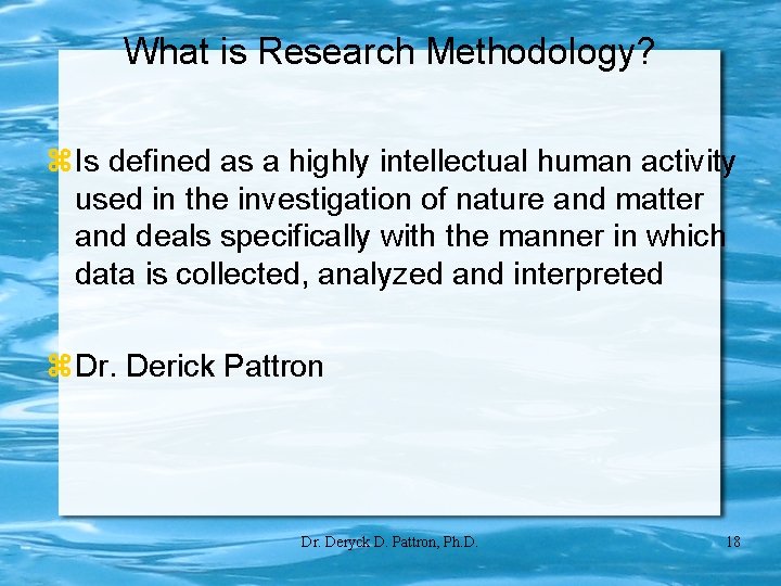 What is Research Methodology? Is defined as a highly intellectual human activity used in