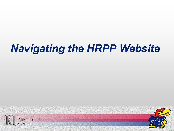 Navigating the HRPP Website 