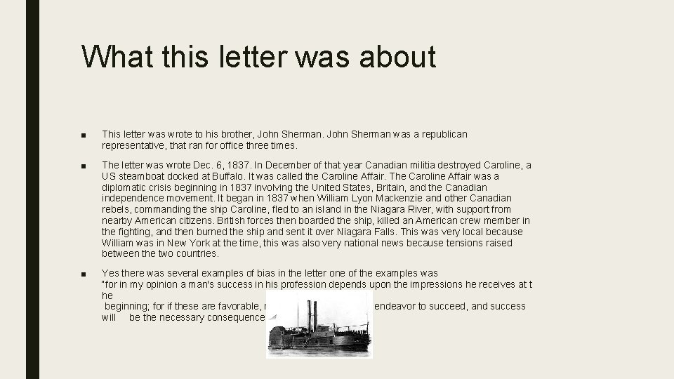 What this letter was about ■ This letter was wrote to his brother, John