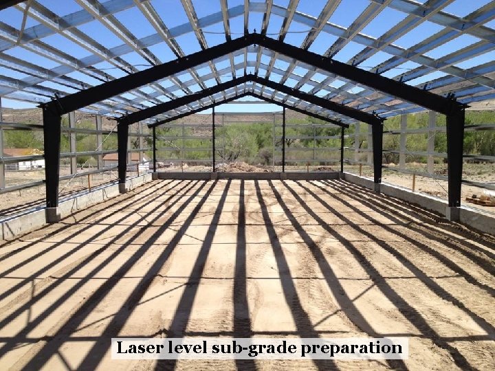 Laser level sub-grade preparation 
