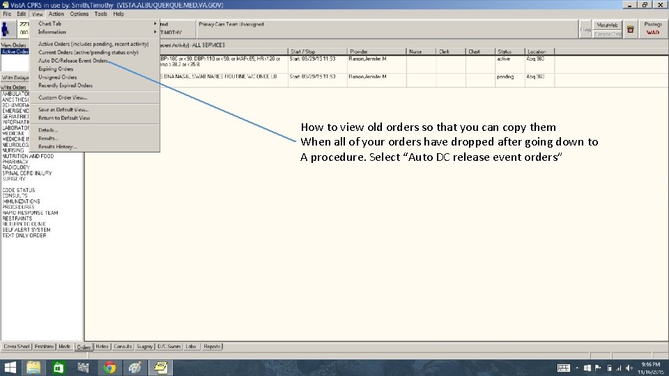 How to view old orders so that you can copy them When all of
