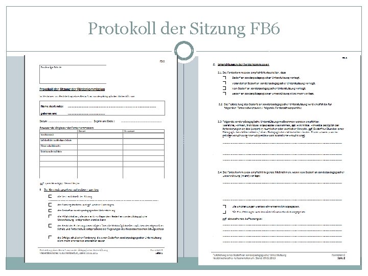 Protokoll der Sitzung FB 6 