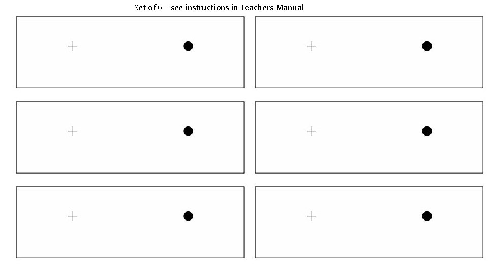 Set of 6—see instructions in Teachers Manual 