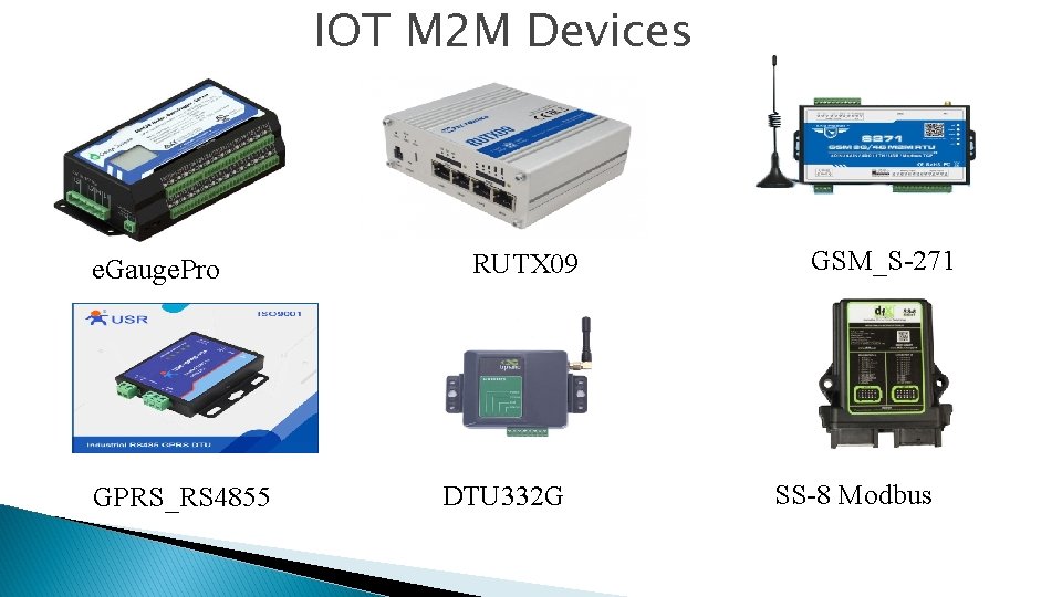 IOT M 2 M Devices e. Gauge. Pro GPRS_RS 4855 RUTX 09 DTU 332